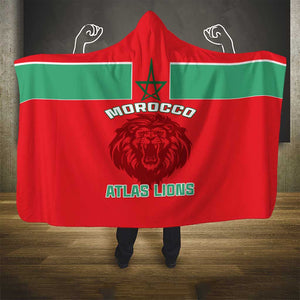 Morocco Football Hooded Blanket - Go The Atlas Lions