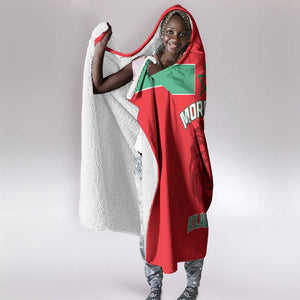 Morocco Football Hooded Blanket - Go The Atlas Lions