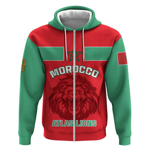 Morocco Football Hoodie - Go The Atlas Lions