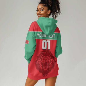 Morocco Football Hoodie Dress - Go The Atlas Lions