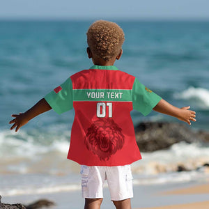 Morocco Football Kid Hawaiian Shirt - Go The Atlas Lions