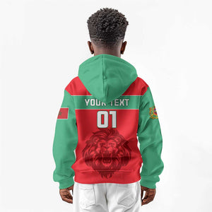 Morocco Football Kid Hoodie - Go The Atlas Lions