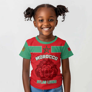 Morocco Football Kid T shirt - Go The Atlas Lions