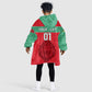 Morocco Football KId Wearable Blanket Hoodie - Go The Atlas Lions