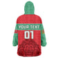 Morocco Football KId Wearable Blanket Hoodie - Go The Atlas Lions