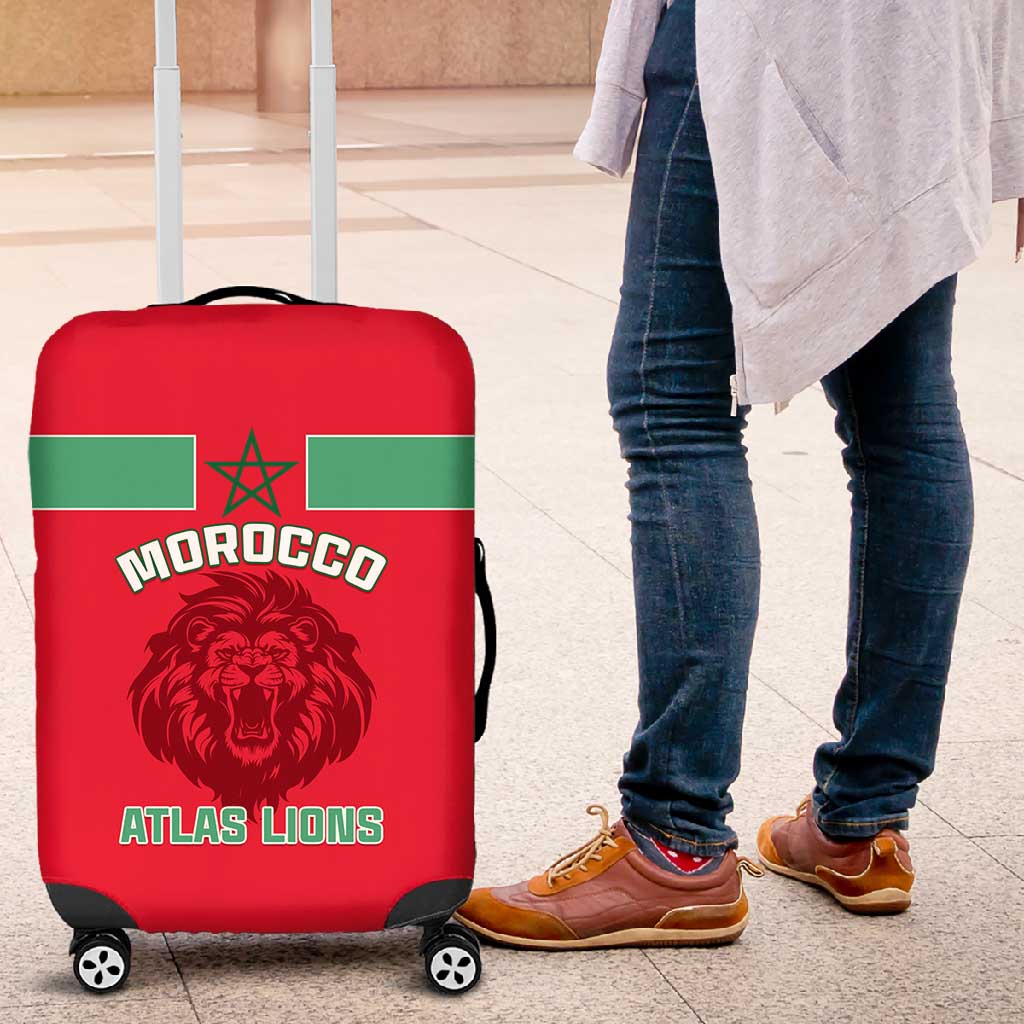 Morocco Football Luggage Cover - Go The Atlas Lions