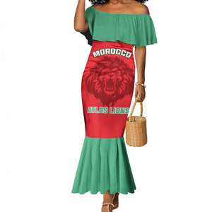 Morocco Football Mermaid Dress - Go The Atlas Lions