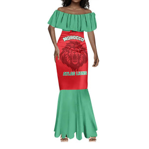 Morocco Football Mermaid Dress - Go The Atlas Lions