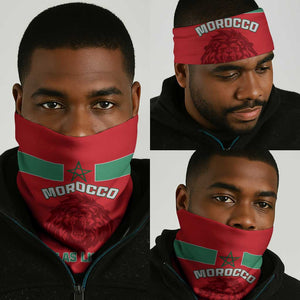 Morocco Football Neck Gaiter - Go The Atlas Lions LT01