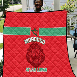 Morocco Football Quilt - Go The Atlas Lions