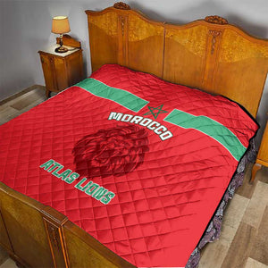 Morocco Football Quilt - Go The Atlas Lions