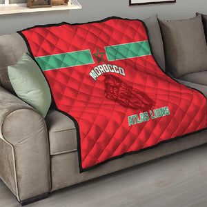 Morocco Football Quilt - Go The Atlas Lions