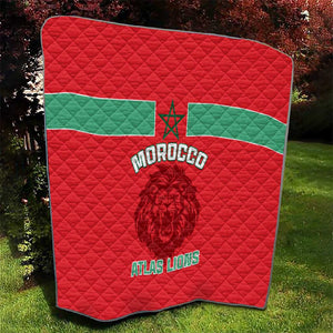 Morocco Football Quilt - Go The Atlas Lions