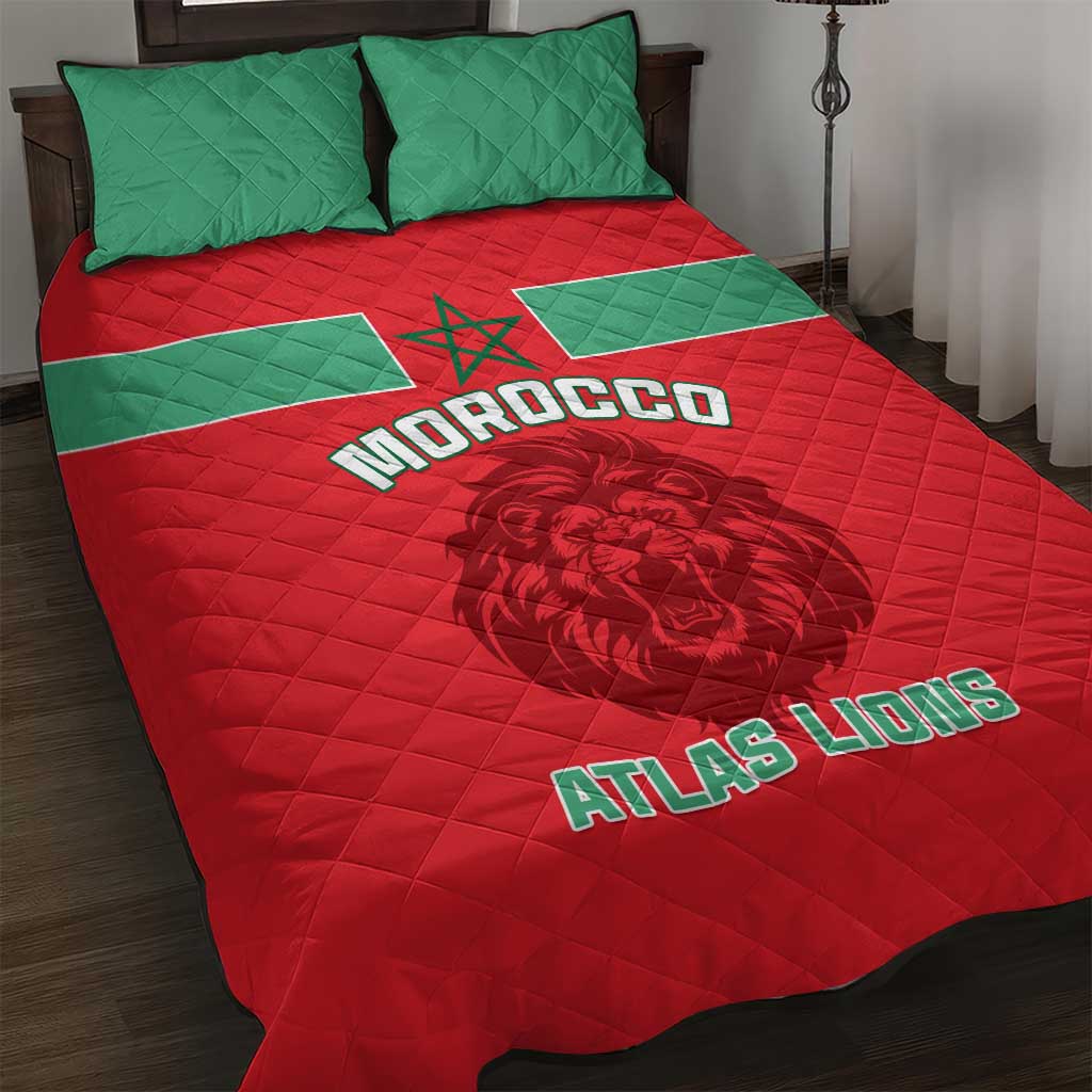 Morocco Football Quilt Bed Set - Go The Atlas Lions