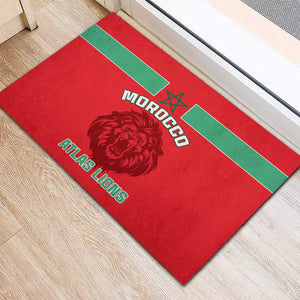 Morocco Football Rubber Doormat - Go The Atlas Lions