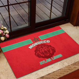 Morocco Football Rubber Doormat - Go The Atlas Lions