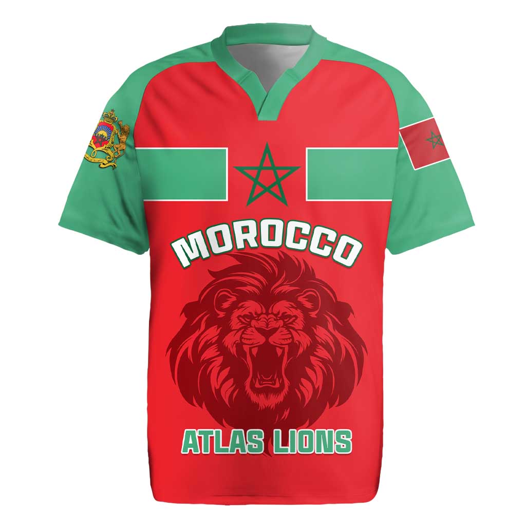 Morocco Football Rugby Jersey - Go The Atlas Lions