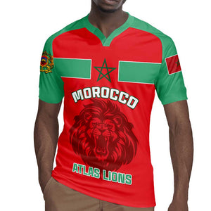 Morocco Football Rugby Jersey - Go The Atlas Lions