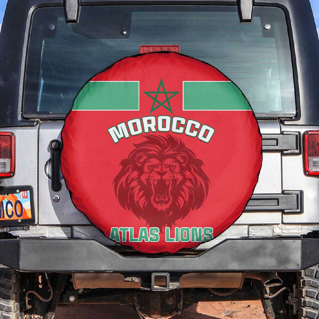 Morocco Football Spare Tire Cover - Go The Atlas Lions