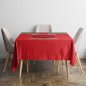 Morocco Football Tablecloth - Go The Atlas Lions