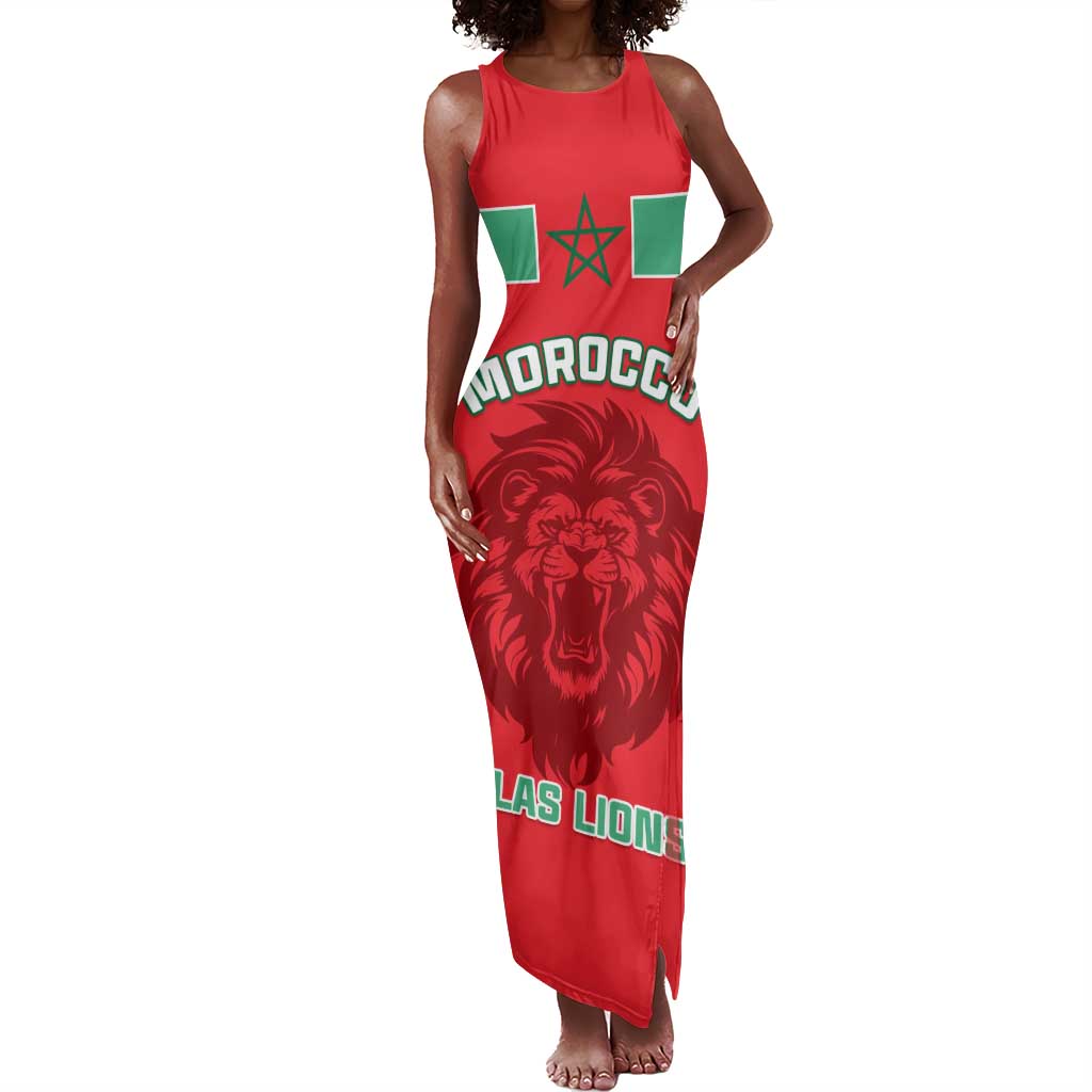 Morocco Football Tank Maxi Dress - Go The Atlas Lions