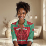 Morocco Football Women Casual Shirt - Go The Atlas Lions LT01