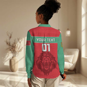 Morocco Football Women Casual Shirt - Go The Atlas Lions