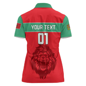 Morocco Football Women Polo Shirt - Go The Atlas Lions