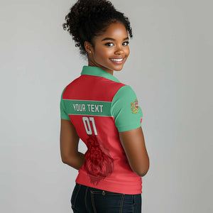 Morocco Football Women Polo Shirt - Go The Atlas Lions