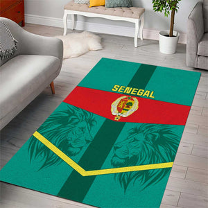 Support the Lions of Teranga - Senegal Football Area Rug