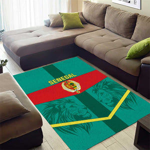 Support the Lions of Teranga - Senegal Football Area Rug