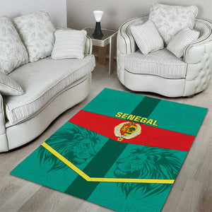 Support the Lions of Teranga - Senegal Football Area Rug