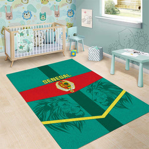 Support the Lions of Teranga - Senegal Football Area Rug