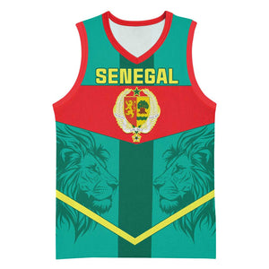 Support the Lions of Teranga - Senegal Football Basketball Jersey LT01