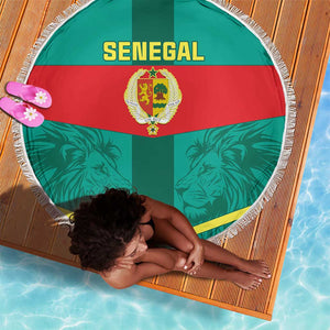 Support the Lions of Teranga - Senegal Football Beach Blanket