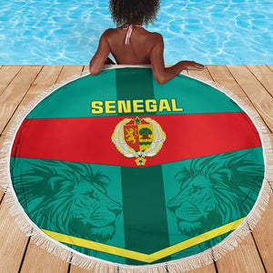 Support the Lions of Teranga - Senegal Football Beach Blanket