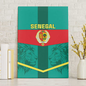 Support the Lions of Teranga - Senegal Football Canvas Wall Art