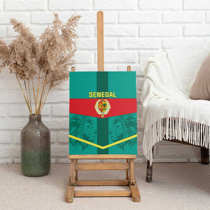 Support the Lions of Teranga - Senegal Football Canvas Wall Art