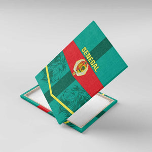 Support the Lions of Teranga - Senegal Football Canvas Wall Art