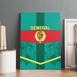 Support the Lions of Teranga - Senegal Football Canvas Wall Art