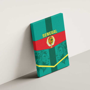 Support the Lions of Teranga - Senegal Football Canvas Wall Art