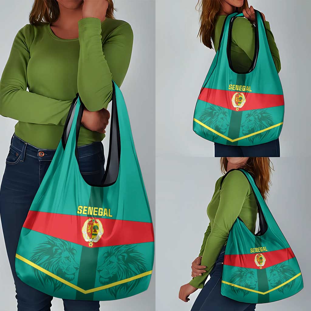 Support the Lions of Teranga - Senegal Football Grocery Bag