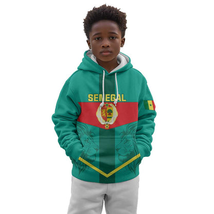 Support the Lions of Teranga - Senegal Football Kid Hoodie