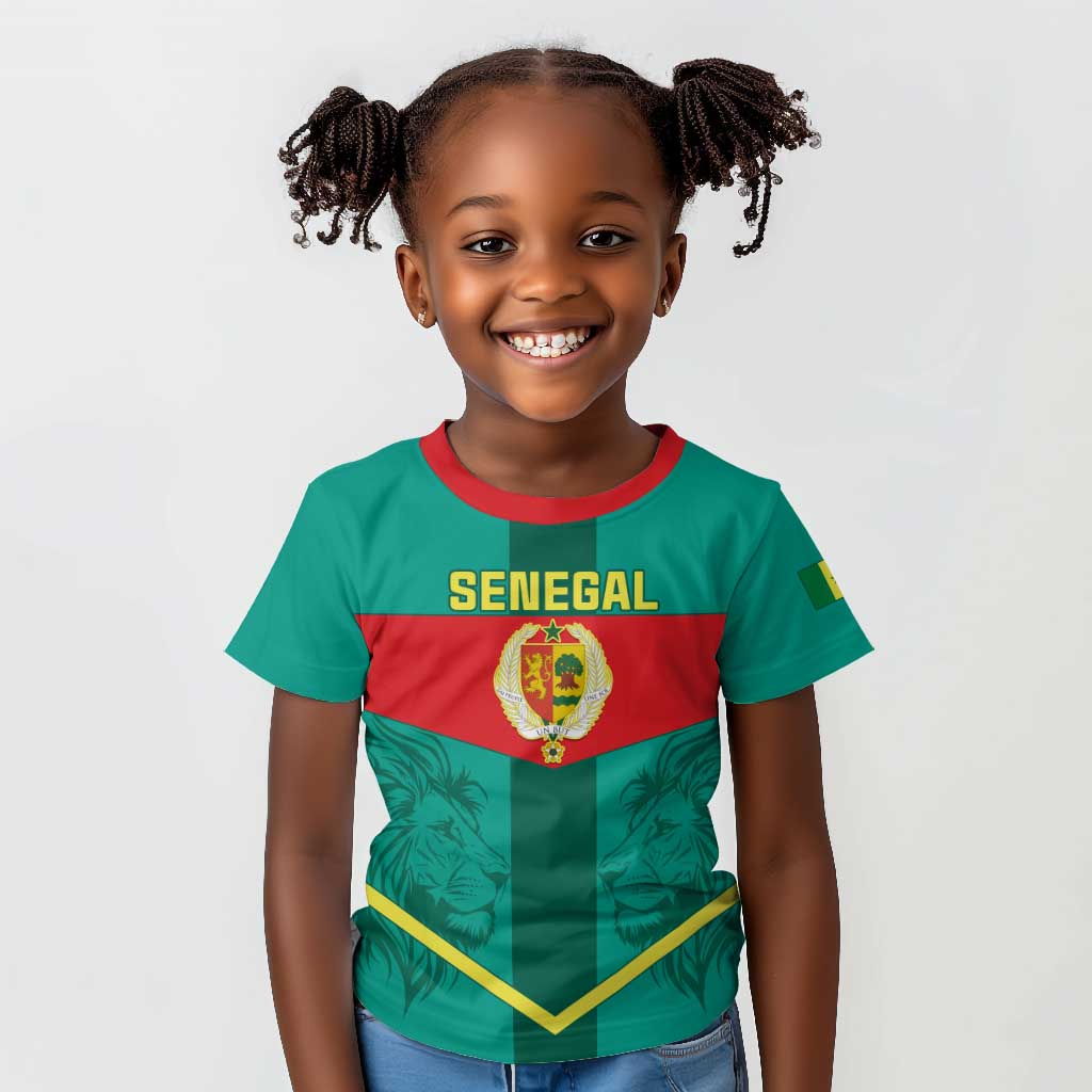 Support the Lions of Teranga - Senegal Football Kid T shirt