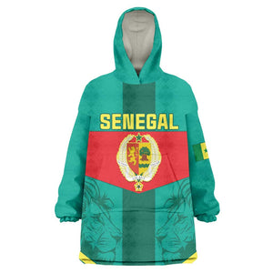 Support the Lions of Teranga - Senegal Football KId Wearable Blanket Hoodie