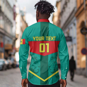 Support the Lions of Teranga - Senegal Football Long Sleeve Button Shirt