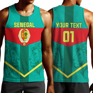 Support the Lions of Teranga - Senegal Football Men Tank Top