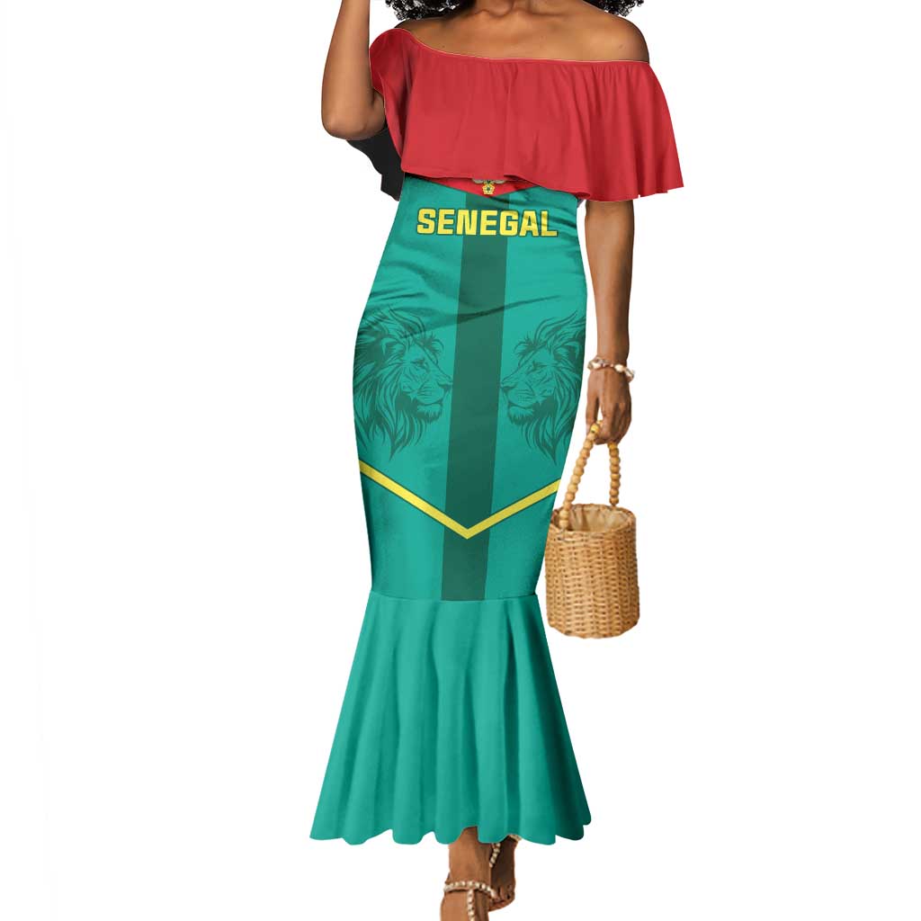 Support the Lions of Teranga - Senegal Football Mermaid Dress