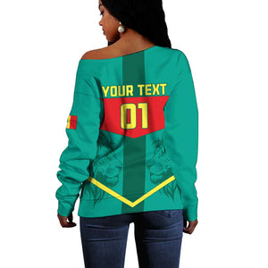 Support the Lions of Teranga - Senegal Football Off Shoulder Sweater