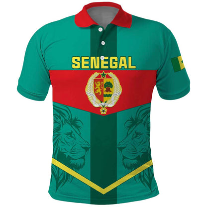 Support the Lions of Teranga - Senegal Football Polo Shirt
